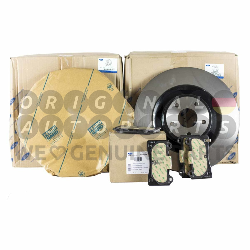 Genuine Ford Brake Disc Rotors and Pads front Focus RS MK3