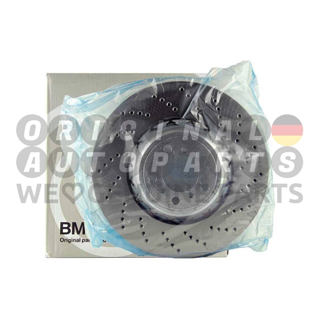 Genuine BMW M Performance Brake Disc Rotor drilled front left 400x36mm M2 F87 (M3 F80 M4 F82 F83) 34118072017