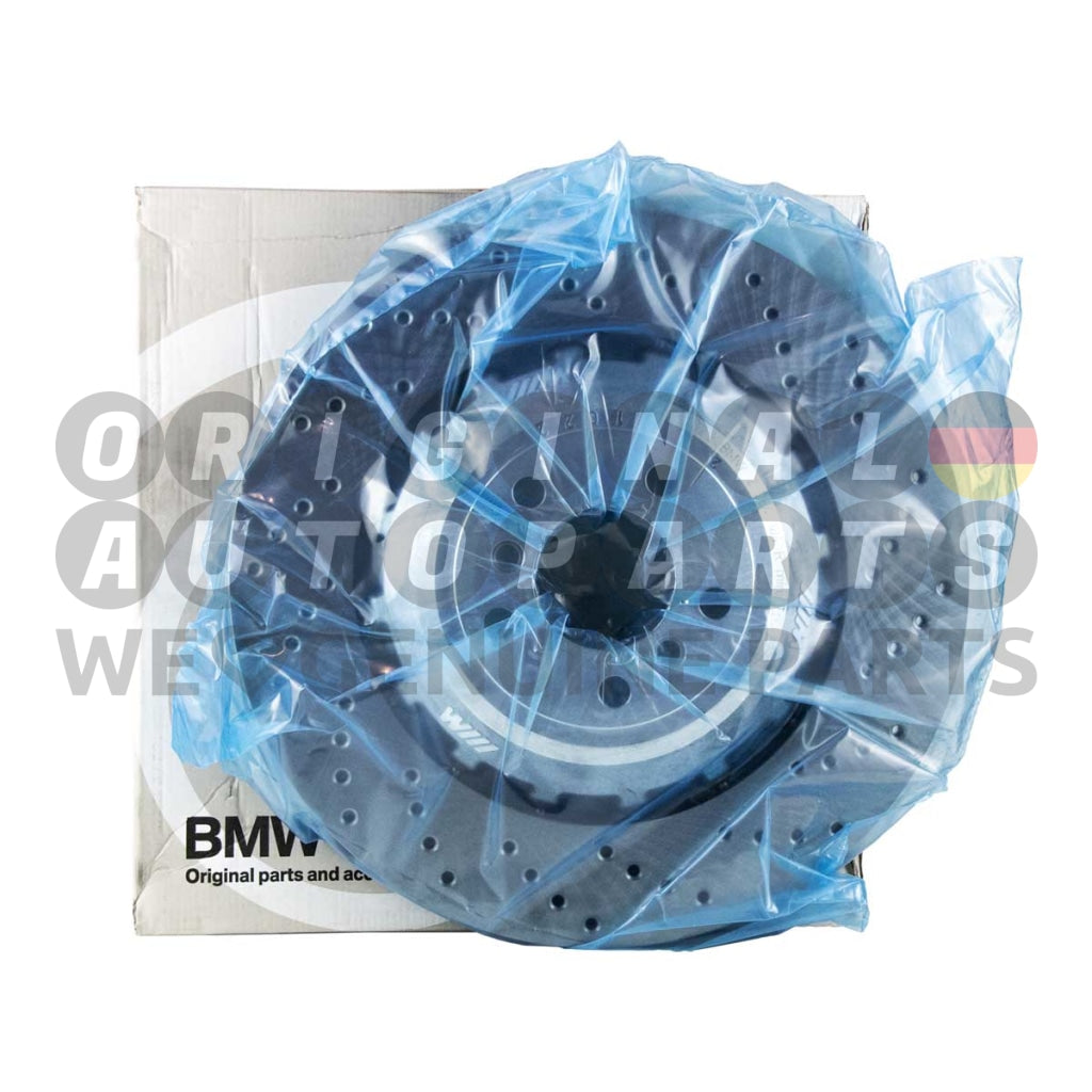 Genuine BMW Brake Disc Rotor rear left drilled 396x24mm M5 F10 M6 F06 F12 F13 34212284103